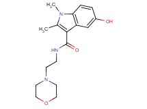 5-hydroxy-1,2-dimethyl-N-(2-morpholin-4-ylethyl)-1H-indole-3-carboxamide