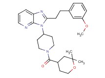 3-{1-[(2,2-dimethyltetrahydro-2H-pyran-4-yl)carbonyl]-4-piperidinyl}-2-[2-(3-methoxyphenyl)ethyl]-3H-imidazo[4,5-b]pyridine