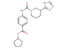 cyclopentyl 4-({[3-(4H-1,2,4-triazol-3-yl)piperidin-1-yl]carbonyl}amino)benzoate