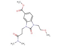 methyl 3-[3-(dimethylamino)-3-oxopropyl]-1-(2-methoxyethyl)-2-oxo-2,3-dihydro-1H-benzimidazole-5-carboxylate