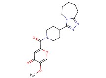 5-methoxy-2-{[4-(6,7,8,9-tetrahydro-5H-[1,2,4]triazolo[4,3-a]azepin-3-yl)-1-piperidinyl]carbonyl}-4H-pyran-4-one
