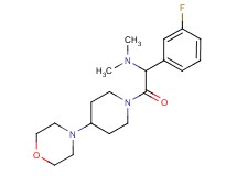 1-(3-fluorophenyl)-N,N-dimethyl-2-[4-(4-morpholinyl)-1-piperidinyl]-2-oxoethanamine