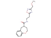 N-{2-[3-(methoxymethyl)-1,2,4-oxadiazol-5-yl]ethyl}-2,3,4,5-tetrahydro-1-benzoxepine-4-carboxamide