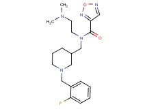 N-[2-(dimethylamino)ethyl]-N-{[1-(2-fluorobenzyl)piperidin-3-yl]methyl}-1,2,5-oxadiazole-3-carboxamide