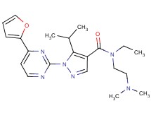 N-[2-(dimethylamino)ethyl]-N-ethyl-1-[4-(2-furyl)-2-pyrimidinyl]-5-isopropyl-1H-pyrazole-4-carboxamide