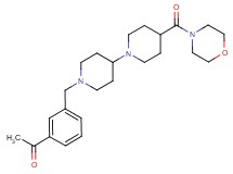 1-(3-{[4-(4-morpholinylcarbonyl)-1,4'-bipiperidin-1'-yl]methyl}phenyl)ethanone