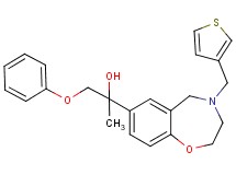 1-phenoxy-2-[4-(3-thienylmethyl)-2,3,4,5-tetrahydro-1,4-benzoxazepin-7-yl]-2-propanol