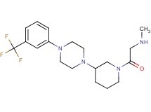 N-methyl-2-oxo-2-(3-{4-[3-(trifluoromethyl)phenyl]-1-piperazinyl}-1-piperidinyl)ethanamine dihydrochloride