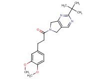2-tert-butyl-6-[3-(3,4-dimethoxyphenyl)propanoyl]-6,7-dihydro-5H-pyrrolo[3,4-d]pyrimidine