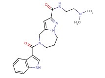 N-[2-(dimethylamino)ethyl]-5-(1H-indol-3-ylcarbonyl)-5,6,7,8-tetrahydro-4H-pyrazolo[1,5-a][1,4]diazepine-2-carboxamide