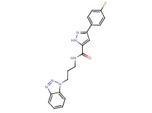 N-[3-(1H-1,2,3-benzotriazol-1-yl)propyl]-3-(4-fluorophenyl)-1H-pyrazole-5-carboxamide