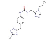 N-{4-[(5-methyl-4H-1,2,4-triazol-3-yl)methyl]phenyl}-N'-[(4-propyl-4H-1,2,4-triazol-3-yl)methyl]urea
