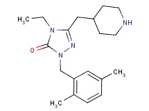 2-(2,5-dimethylbenzyl)-4-ethyl-5-(piperidin-4-ylmethyl)-2,4-dihydro-3H-1,2,4-triazol-3-one