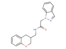 N-(3,4-dihydro-2H-chromen-3-ylmethyl)-2-(1H-indazol-1-yl)acetamide