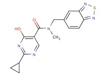 N-(2,1,3-benzothiadiazol-5-ylmethyl)-2-cyclopropyl-4-hydroxy-N-methylpyrimidine-5-carboxamide