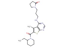 1-[3-({6-[(2-ethyl-1-piperidinyl)carbonyl]-5-methylthieno[2,3-d]pyrimidin-4-yl}amino)propyl]-2-pyrrolidinone