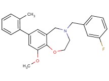 4-(3-fluorobenzyl)-9-methoxy-7-(2-methylphenyl)-2,3,4,5-tetrahydro-1,4-benzoxazepine