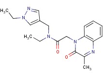 N-ethyl-N-[(1-ethyl-1H-pyrazol-4-yl)methyl]-2-(3-methyl-2-oxoquinoxalin-1(2H)-yl)acetamide