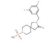 2-(3,5-difluorobenzyl)-8-(methylsulfonyl)-2,8-diazaspiro[4.5]decan-3-one