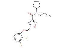 N-cyclopentyl-2-[(2,3-difluorophenoxy)methyl]-N-propyl-1,3-oxazole-4-carboxamide
