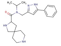 N-isopropyl-N-[(5-phenyl-1H-pyrazol-3-yl)methyl]-2,8-diazaspiro[4.5]decane-3-carboxamide dihydrochloride