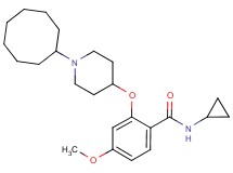 2-[(1-cyclooctyl-4-piperidinyl)oxy]-N-cyclopropyl-4-methoxybenzamide