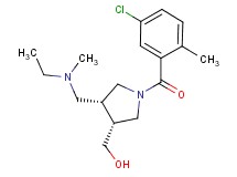 ((3R*,4R*)-1-(5-chloro-2-methylbenzoyl)-4-{[ethyl(methyl)amino]methyl}pyrrolidin-3-yl)methanol