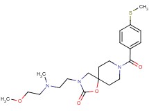 3-{2-[(2-methoxyethyl)(methyl)amino]ethyl}-8-[4-(methylthio)benzoyl]-1-oxa-3,8-diazaspiro[4.5]decan-2-one