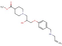 methyl 1-(3-{4-[(allylamino)methyl]phenoxy}-2-hydroxypropyl)-4-piperidinecarboxylate
