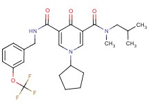 1-cyclopentyl-N-isobutyl-N-methyl-4-oxo-N'-[3-(trifluoromethoxy)benzyl]-1,4-dihydro-3,5-pyridinedicarboxamide