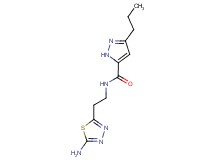 N-[2-(5-amino-1,3,4-thiadiazol-2-yl)ethyl]-3-propyl-1H-pyrazole-5-carboxamide
