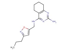 N~4~-[(3-propylisoxazol-5-yl)methyl]-5,6,7,8-tetrahydroquinazoline-2,4-diamine