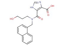 5-{[(3-hydroxypropyl)(1-naphthylmethyl)amino]carbonyl}-1H-imidazole-4-carboxylic acid