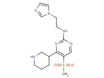 N-[2-(1H-imidazol-1-yl)ethyl]-5-(methylsulfonyl)-4-(3-piperidinyl)-2-pyrimidinamine dihydrochloride
