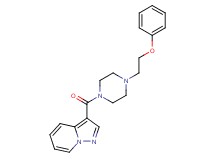 3-{[4-(2-phenoxyethyl)-1-piperazinyl]carbonyl}pyrazolo[1,5-a]pyridine