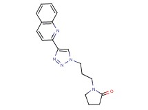 1-[3-(4-quinolin-2-yl-1H-1,2,3-triazol-1-yl)propyl]pyrrolidin-2-one