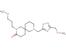 8-{[3-(methoxymethyl)-1,2,4-oxadiazol-5-yl]methyl}-2-(3-methoxypropyl)-2,8-diazaspiro[5.5]undecan-3-one