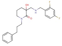3-{[(2,4-difluorobenzyl)amino]methyl}-3-hydroxy-1-(3-phenylpropyl)piperidin-2-one