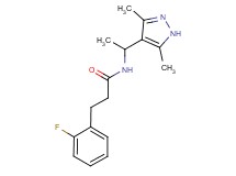 N-[1-(3,5-dimethyl-1H-pyrazol-4-yl)ethyl]-3-(2-fluorophenyl)propanamide