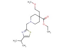 ethyl 1-[(4-isopropyl-1,3-thiazol-2-yl)methyl]-4-(2-methoxyethyl)-4-piperidinecarboxylate