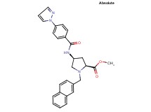 methyl (4S)-1-(2-naphthylmethyl)-4-{[4-(1H-pyrazol-1-yl)benzoyl]amino}-L-prolinate