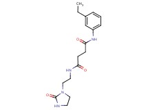 N-(3-ethylphenyl)-N'-[2-(2-oxoimidazolidin-1-yl)ethyl]succinamide