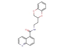 N-[2-(2,3-dihydro-1,4-benzodioxin-2-yl)ethyl]quinoline-5-carboxamide