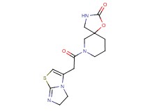 7-(5,6-dihydroimidazo[2,1-b][1,3]thiazol-3-ylacetyl)-1-oxa-3,7-diazaspiro[4.5]decan-2-one