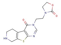 3-[2-(2-oxo-1,3-oxazolidin-3-yl)ethyl]-5,6,7,8-tetrahydropyrido[4',3':4,5]thieno[2,3-d]pyrimidin-4(3H)-one hydrochloride