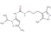 N-[3-(3,5-dimethyl-1H-pyrazol-4-yl)propyl]-N'-(1-isopropyl-3-methyl-1H-pyrazol-5-yl)urea