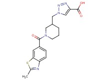 1-({1-[(2-methyl-1,3-benzothiazol-6-yl)carbonyl]piperidin-3-yl}methyl)-1H-1,2,3-triazole-4-carboxylic acid