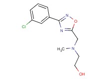 2-[{[3-(3-chlorophenyl)-1,2,4-oxadiazol-5-yl]methyl}(methyl)amino]ethanol
