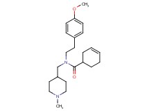 N-[2-(4-methoxyphenyl)ethyl]-N-[(1-methyl-4-piperidinyl)methyl]-3-cyclohexene-1-carboxamide