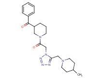 [1-({5-[(4-methyl-1-piperidinyl)methyl]-1H-tetrazol-1-yl}acetyl)-3-piperidinyl](phenyl)methanone